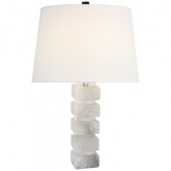 Square Chunky Stacked Table Lamp (279|CHA 8947ALB-L)