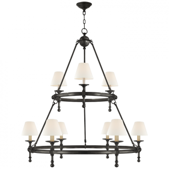 Classic Two-Tier Ring Chandelier (279|SL 5813BZ-L)