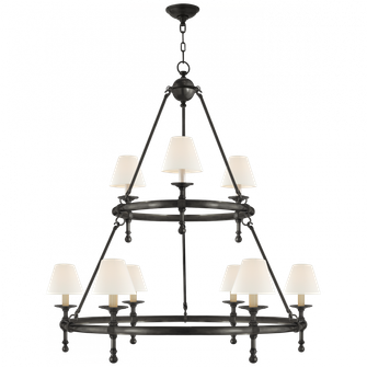 Classic Two-Tier Ring Chandelier (279|SL 5813BZ-L)