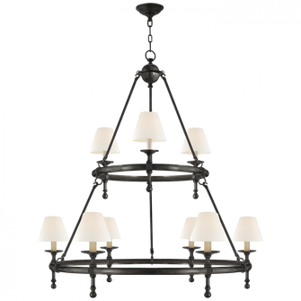 Classic Two-Tier Ring Chandelier (279|SL 5813BZ-L)
