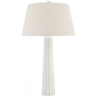 Fluted Spire Large Table Lamp (279|CHA 8906WHT-L)