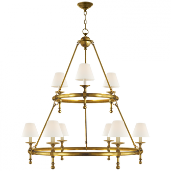 Classic Two-Tier Ring Chandelier (279|SL 5813HAB-L)