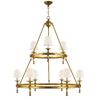 Classic Two-Tier Ring Chandelier (279|SL 5813HAB-L)
