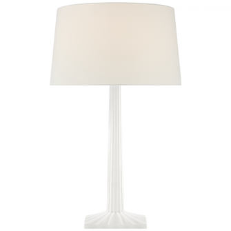 Strie Fluted Column Table Lamp (279|CHA 8707WHT-L)