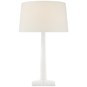 Strie Fluted Column Table Lamp (279|CHA 8707WHT-L)