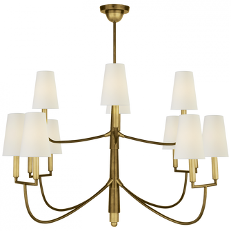 Visual Comfort Thomas OBrien Large Farlane Chandelier in Hand