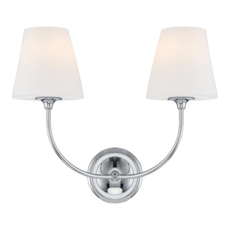 Libby Langdon Sylvan 17'' Polished Chrome Sconce (205|2442-OP-CH)