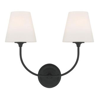 Libby Langdon Sylvan 17'' Black Forged Sconce (205|2442-OP-BF)