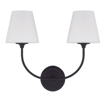 Libby Langdon Sylvan 2 Light Black Forged Sconce (205|2442-OP-BF)