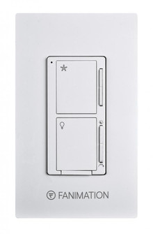 Ceiling Fan Wall Control - 3 Speed AC Motor with CCT Select - White (90|WC4WH)