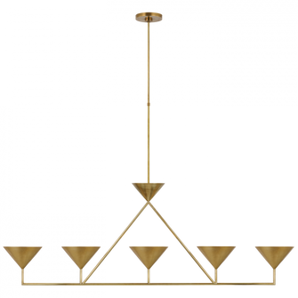 Orsay XL 5-Light Linear Chandelier (279|PCD 5216HAB)