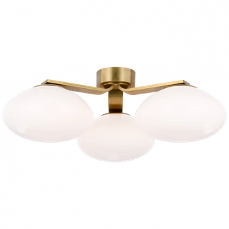 Marisol XL Triple Flush Mount (279|CD 4015SB-WG)
