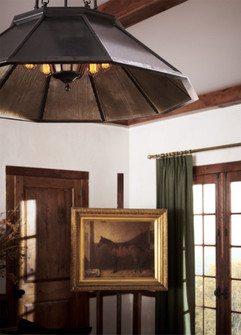 Rivington Medium Eight-Paneled Chandelier (279|RL 5064BZ-AM)