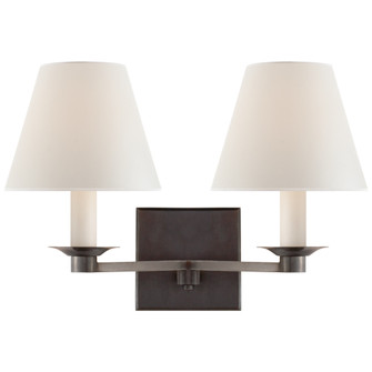 Evans Double Arm Sconce (279|RL 2007BZ-P) Evans Double Arm Sconce (279|RL 2007BZ-P)