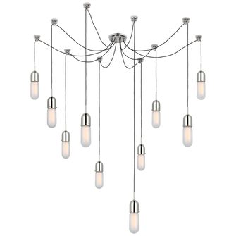 Junio 10-Light Chandelier (279|TOB 5645PN-FG-10)