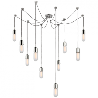 Junio 10-Light Chandelier (279|TOB 5645PN-FG-10)