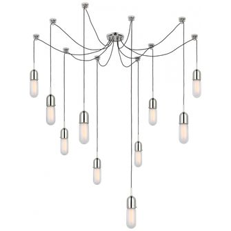 Junio 10-Light Chandelier (279|TOB 5645PN-FG-10)