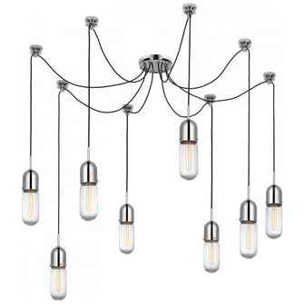 Junio 8-Light Chandelier (279|TOB 5645PN-CG-8)