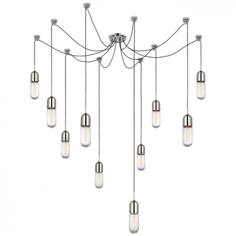 Junio 10-Light Chandelier (279|TOB 5645PN-CG-10)