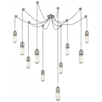 Junio 10-Light Chandelier (279|TOB 5645PN-CG-10)
