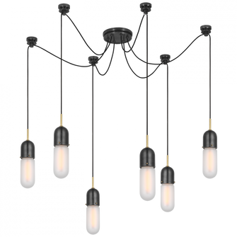 Junio 6-Light Chandelier (279|TOB 5645BZ/HAB-FG-6)