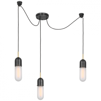 Junio 3-Light Pendant (279|TOB 5645BZ/HAB-FG-3)