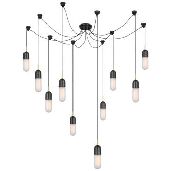 Junio 10-Light Chandelier (279|TOB 5645BZ/HAB-FG-10)