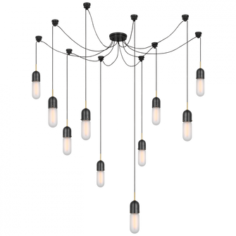 Junio 10-Light Chandelier (279|TOB 5645BZ/HAB-FG-10)