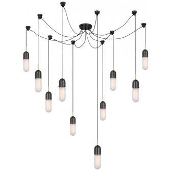 Junio 10-Light Chandelier (279|TOB 5645BZ/HAB-FG-10)