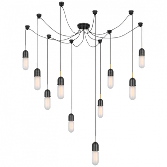 Junio 10-Light Chandelier (279|TOB 5645BZ/HAB-FG-10)