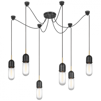 Junio 6-Light Chandelier (279|TOB 5645BZ/HAB-CG-6)
