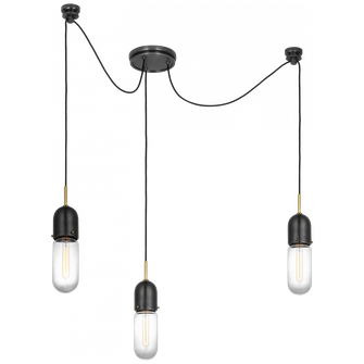 Junio 3-Light Chandelier (279|TOB 5645BZ/HAB-CG-3)