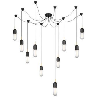 Junio 10-Light Chandelier (279|TOB 5645BZ/HAB-CG-10)