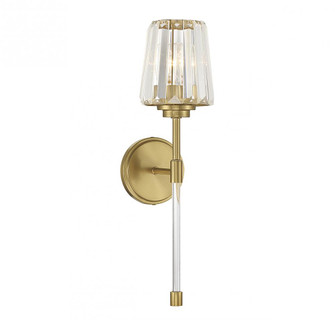 Garnet 1-Light Wall Sconce in Warm Brass (128|9-6001-1-322)
