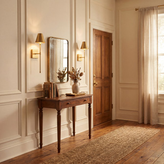 Jefferson 1-Light Wall Sconce in Warm Brass (128|9-5201-1-322)