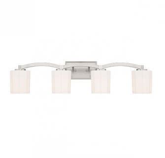 Whitney 4-Light Bathroom Vanity Light in Satin Nickel (128|8-7710-4-SN)