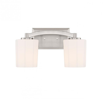 Whitney 2-Light Bathroom Vanity Light in Satin Nickel (128|8-7710-2-SN)