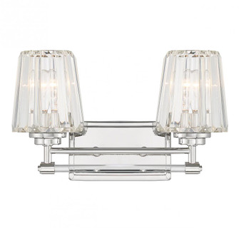 Garnet 2-Light Bathroom Vanity Light in Polished Nickel (128|8-6001-2-109)