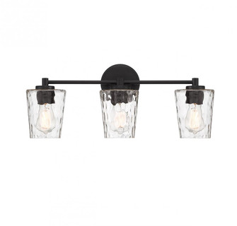 Ballas 3-Light Bathroom Vanity Light in Matte Black (128|8-5606-3-BK)