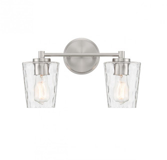 Ballas 2-Light Bathroom Vanity Light in Satin Nickel (128|8-5606-2-SN)