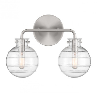 Mason 2-Light Bathroom Vanity Light in Satin Nickel (128|8-4300-2-SN)