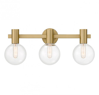 Wright 3-Light Bathroom Vanity Light in Warm Brass (128|8-3076-3-322)