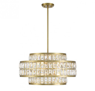 Renzo 4-Light Pendant in Warm Brass (128|7-9046-4-322)