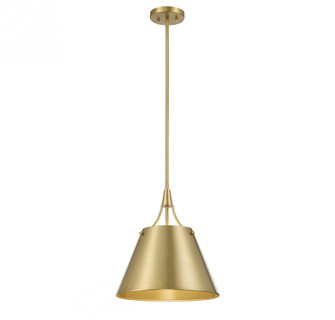 Willis 1-Light Pendant in Warm Brass (128|7-4499-1-322)