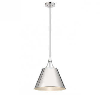 Willis 1-Light Pendant in Polished Nickel (128|7-4499-1-109)