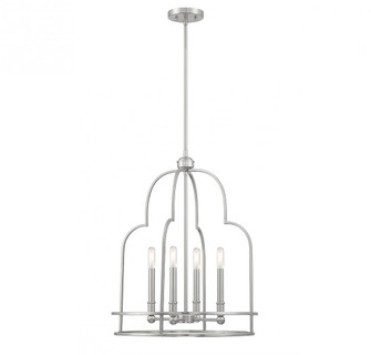 Diplomat 4-Light Pendant in Satin Nickel (128|3-6612-4-SN)