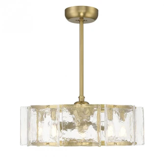Genry 5-Light LED Fan D'Lier in Warm Brass (128|27-FD-8201-322)