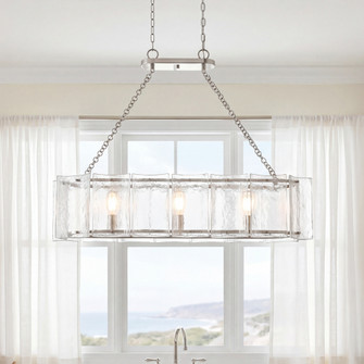 Genry 3-Light Linear Chandelier in Polished Nickel (128|1-8203-3-109)