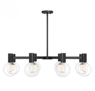 Wright 8-Light Chandelier in Matte Black (128|1-3074-8-89)