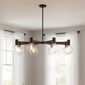 Wright 8-Light Chandelier in Matte Black (128|1-3074-8-89)